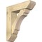 Ekena Millwork Olympic Slat Rough Sawn Bracket w/ Offset Brace, Douglas Fir, 8"W x 28"D x 32"H BKT0806X28X32OLY06RDF - alternate 1